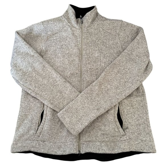 POLAR KING GRAY ZIP UP FLEECE SWEATER WOMANS XL | E2 - Picture 2 of 8